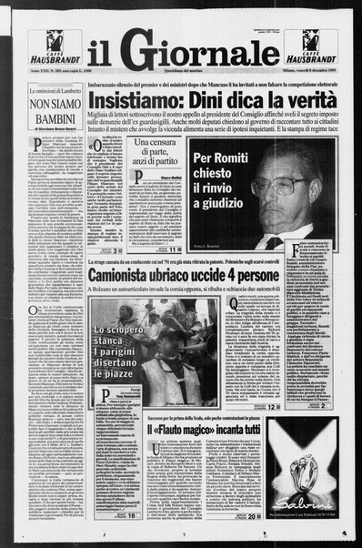 Il giornale : quotidiano del mattino